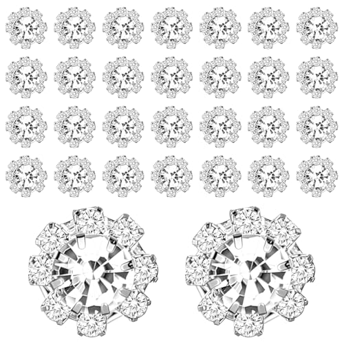 Strass-Verzierungen, 12 mm, Kristall-Dekoration, zum Aufnähen, Strasssteine, Blume, flache Rückseite, Knöpfe für Schmuck, Brautsträuße, Stirnband, Kleid, Accessoire, 30 Stück Strass-Verzierungen, 12 mm, Kristall-Dekoration, zum Aufnähen, Strasssteine, Blume, flache Rückseite, Knöpfe für Schmuck, Brautsträuße, Stirnband, Kleid, Accessoire, 30 Stück von QfwdfcTrenz