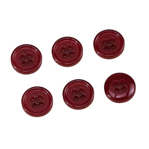 10mm/11,5mm/13mm/15mm/18mm Harzfarbene runde Knöpfe, Farbe 18, 10mm 10 Stück 10mm/11,5mm/13mm/15mm/18mm Harzfarbene runde Knöpfe, Farbe 18, 10mm 10 Stück von Qgsaghty