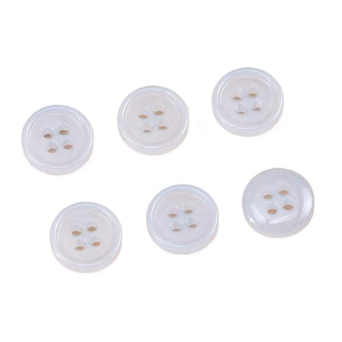 10mm/11,5mm/13mm/15mm/18mm Harzfarbene runde Knöpfe, Farbe 6, 11,5mm, 10 Stück von Qgsaghty