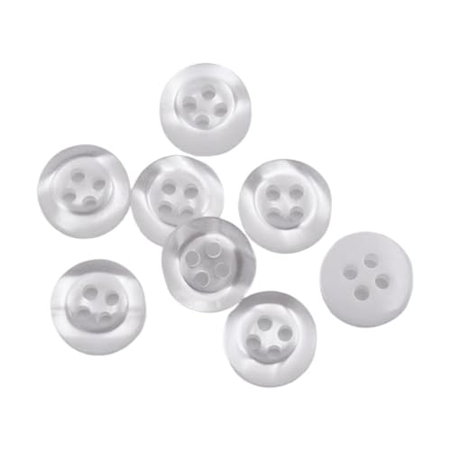 10mm/11mm/12mm/9mm Runde Harzknöpfe, Farbe 62, 9mm 10 Stück von Qgsaghty