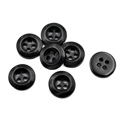 10mm/11mm/12mm/9mm Runde Harzknöpfe, Farbe 63, 11mm 10 Stück von Qgsaghty