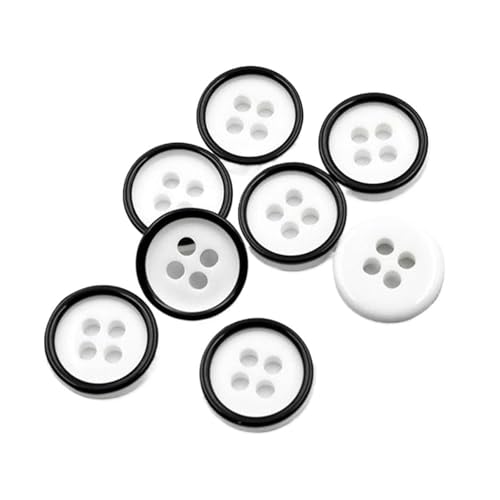 10mm/11mm/12mm/9mm Runde Harzknöpfe, Farbe 70, 12mm 10 Stück von Qgsaghty