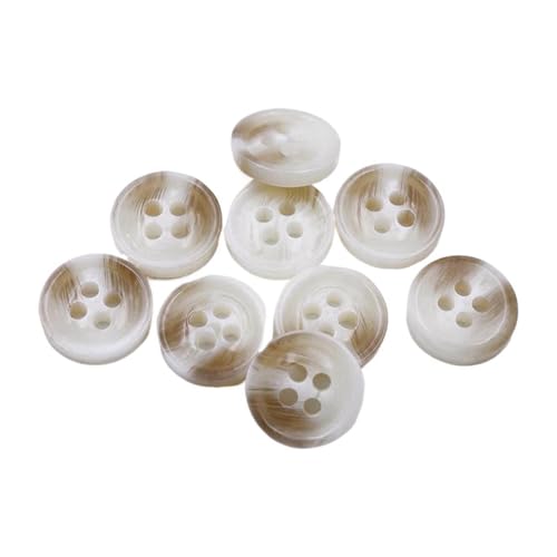 10mm/11mm/12mm/9mm Runde Harzknöpfe, Farbe 94, 11mm 10 Stück von Qgsaghty