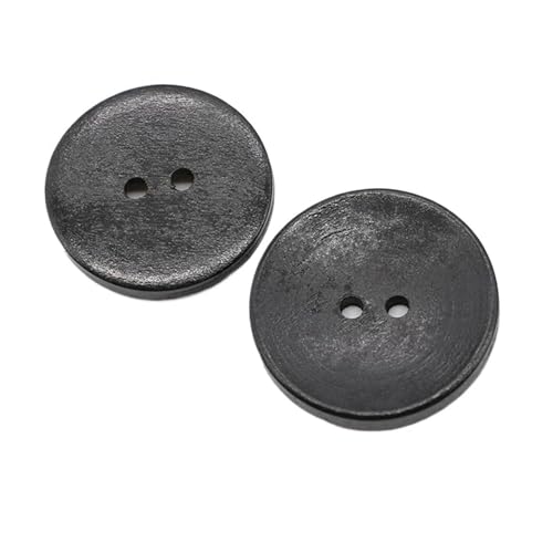 10mm-38mm Holzknöpfe Pullover Mantelknöpfe, Zwei Löcher-schwarz, 30mm-5Stk 10mm-38mm Holzknöpfe Pullover Mantelknöpfe, Zwei Löcher-schwarz, 30mm-5Stk von Qgsaghty