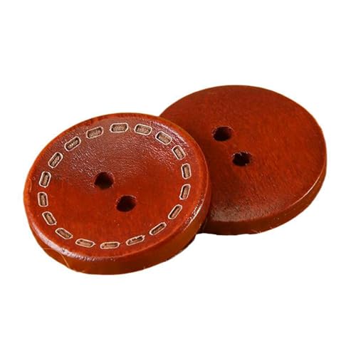 10mm-38mm Holzknopf Männer und Frauen Mantel Holzknopf Kleidung Zubehör, Zwei Löcher-braun, 18mm-10Stk 10mm-38mm Holzknopf Männer und Frauen Mantel Holzknopf Kleidung Zubehör, Zwei Löcher-braun, 18mm-10Stk von Qgsaghty