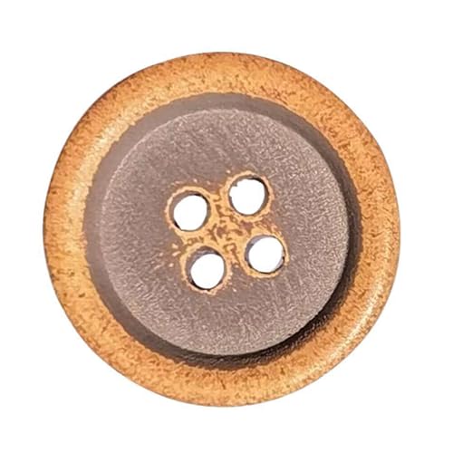 11,5mm/12,5mm/15mm/20mm Knöpfe Hemd Holzknöpfe handgemachte Knöpfe, Grau, 11,5mm – 5 Stück von Qgsaghty