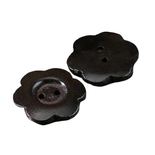 11mm-38mm Blumen Holzknopf Herren- und Damenhemd Holzknopf, 1 starker Kaffee, 28mm-10Stk von Qgsaghty