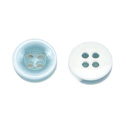 11mm runde Vierlochknöpfe aus Harz, Farbe 6, 11mm 10 Stück von Qgsaghty