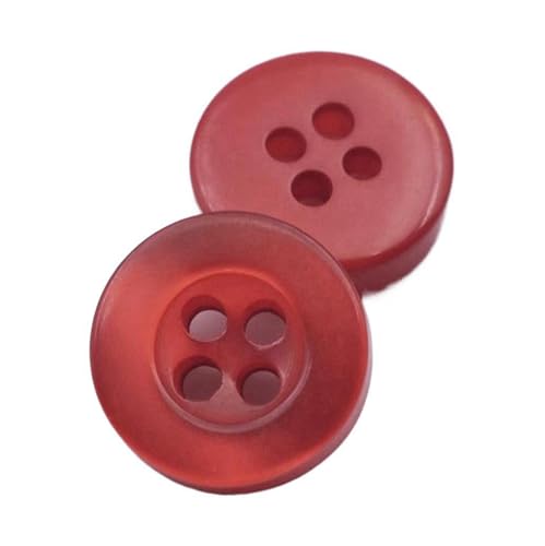 11mm runde farbige Harzknöpfe, Farbe 14, 11mm 20 Stück von Qgsaghty