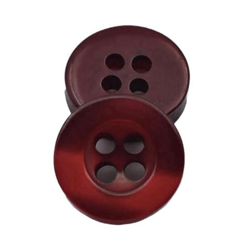 11mm runde farbige Harzknöpfe, Farbe 16, 11mm 20 Stück von Qgsaghty