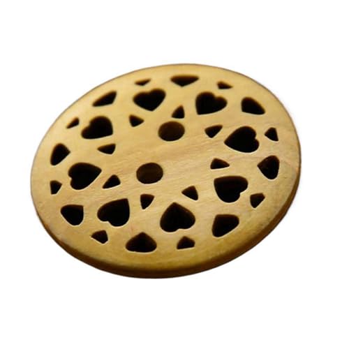 13mm-35mm Holzknopf Kleidung Holzknopf Handgefertigter Knopf, 2 Beige, 35mm-10Stk von Qgsaghty