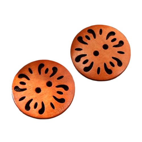 13mm-38mm runder Holzknopf für Mantel und Jacke, Leichter Kaffee, 30mm – 10 Stück von Qgsaghty