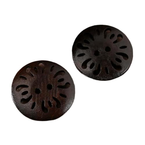 13mm-38mm runder Holzknopf für Mantel und Jacke, Tiefer Kaffee, 15mm – 10 Stück von Qgsaghty