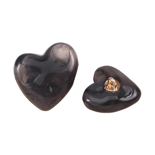 17mm/21mm/25mm/30mm/36mm/44mm Unregelmäßige Harzknöpfe, Farbe 6, 25mm 6 Stück von Qgsaghty