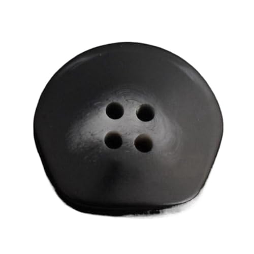 18mm/23mm/25mm/30mm Unregelmäßige Harzknöpfe, Schwarz, 30mm 6 Stück von Qgsaghty