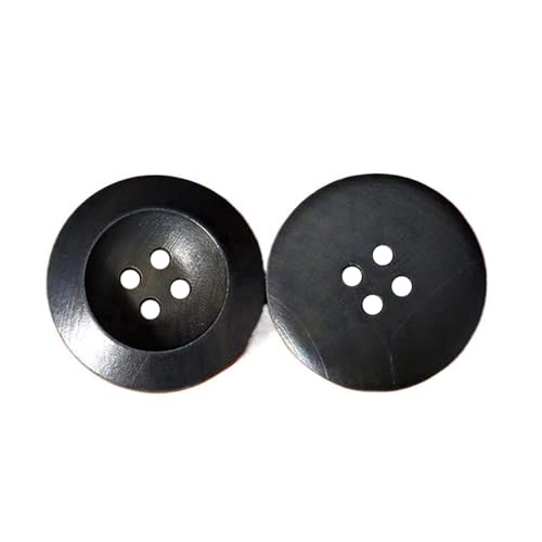 20mm/25mm Holzknöpfe für Herren- und Damenbekleidung, Graublau, 20mm – 10 Stück von Qgsaghty