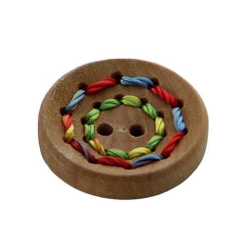 22mm/25mm Holzknöpfe Mantelknöpfe Zubehör Knöpfe, Holzfarbe, 22mm-3Stk von Qgsaghty