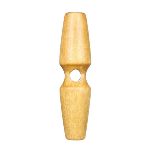 3,5cm 3cm 4,5cm 4cm 5,5cm 5cm 6cm Holzknopf Mantel Pullover Knopf, Einloch-Beige, 6cm-10Stk von Qgsaghty