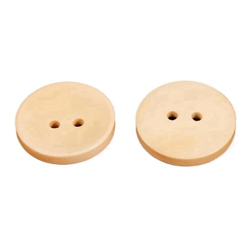 9mm-25mm runder Holzknopf-Mantelknopf, 6 Schüsseltyp-Holzfarbe, 23mm-10Stk von Qgsaghty