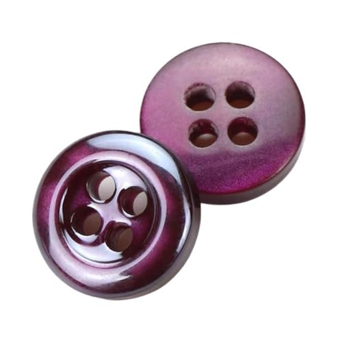 Farbige Harzknöpfe für Männer und Frauen, Farbe 24, 11mm 10 Stück Farbige Harzknöpfe für Männer und Frauen, Farbe 24, 11mm 10 Stück von Qgsaghty