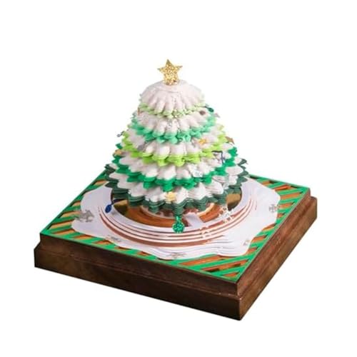 Qhpnunhq Notizblock mit 3D-Papierskulptur-Design, Notizblock mit 3D-Weihnachtskalender, Notizblock mit Kalender-Design, abnehmbarer Kalenderskulptur von Qhpnunhq