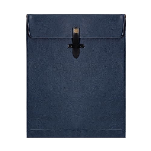 QiXin Dokumentenmappe aus PU-Leder, mit Schnappverschluss, Dokumenten-Organizer, Laptop-Hülle, Notebook-Hülle, Ledermappe, A4-Umschläge, Aktenordner QiXin Dokumentenmappe aus PU-Leder, mit Schnappverschluss, Dokumenten-Organizer, Laptop-Hülle, Notebook-Hülle, Ledermappe, A4-Umschläge, Aktenordner von QiXin