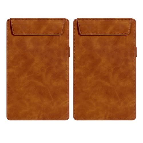 Kleine Speisekarten-Klemmbretter für Restaurants, 38,1 x 63,5 cm, A5, Schreibtisch, Dokumente, Datei, Konferenz-Clipboard, Büro, Schreibstützplatten, PU-Menüblöcke, Halter, Quittungsclips für Zuhause von QianShi