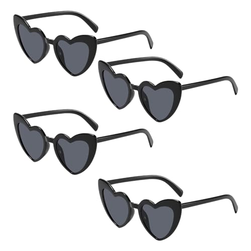 4Stück herz Sonnenbrille,Herzbrille,Damen Herzförmige Sonnenbrillen,Herzform Hochzeit Brillen,Frauen Schwarz Partybrille,Heart Vintage Sunglasses,Girl Herz-Sonnenbrille Accessoires,Herzsonnenbrille 4Stück herz Sonnenbrille,Herzbrille,Damen Herzförmige Sonnenbrillen,Herzform Hochzeit Brillen,Frauen Schwarz Partybrille,Heart Vintage Sunglasses,Girl Herz-Sonnenbrille Accessoires,Herzsonnenbrille von Qianfeng