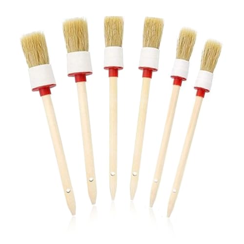 6 Stück Rundpinsel,Pinsel Borstenpinsel Set,Naturholz Rund Naturborsten,Professionelles Runde 20/25/30mm Brush,Lasurpinsel,Leimpinsel Pinselset Professionelle,Für Lack-Auto-ReinigungsbüRste 6 Stück Rundpinsel,Pinsel Borstenpinsel Set,Naturholz Rund Naturborsten,Professionelles Runde 20/25/30mm Brush,Lasurpinsel,Leimpinsel Pinselset Professionelle,Für Lack-Auto-ReinigungsbüRste von Qianfeng