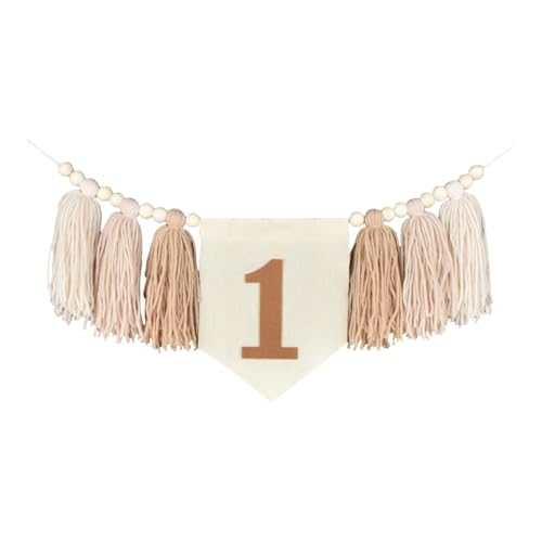 Qianly 1 Geburtstagsbanner für High Stuhl First Geburtstag Banner 1 Jahr Geburtstag Banner Hochstuhl Banner, Khaki Qianly 1 Geburtstagsbanner für High Stuhl First Geburtstag Banner 1 Jahr Geburtstag Banner Hochstuhl Banner, Khaki von Qianly