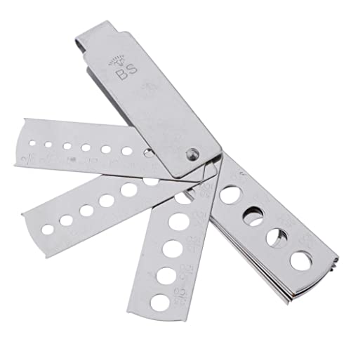 Qianly 1 Satz Aluminium Faltfächer Größenmessgerät, 8 stücke Fan Qianly 1 Satz Aluminium Faltfächer Größenmessgerät, 8 stücke Fan von Qianly