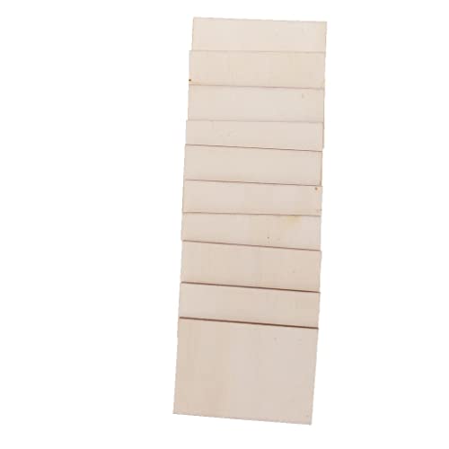 Qianly 10 Stücke Rechteck Form Handwerk Blank Plaque Zeichen DIY Materialien Qianly 10 Stücke Rechteck Form Handwerk Blank Plaque Zeichen DIY Materialien von Qianly