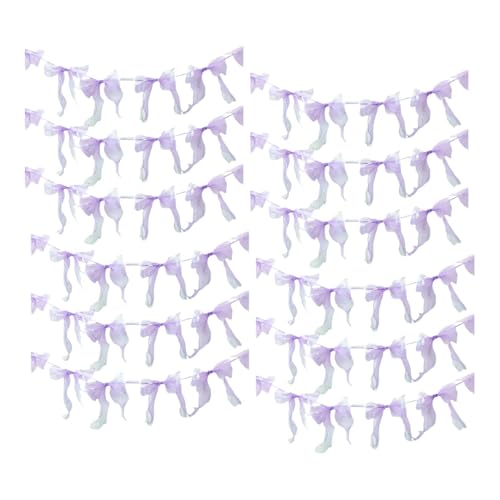 Qianly 12x Bogen Girlande Banner Geburtstag Party Dekorationen Hintergrund Ornament Bogen Banner Girlande Dekorationen für Valentinstag, Lila Qianly 12x Bogen Girlande Banner Geburtstag Party Dekorationen Hintergrund Ornament Bogen Banner Girlande Dekorationen für Valentinstag, Lila von Qianly