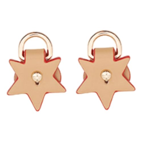 Qianly 2Pcs D Ringe für Geldbörse Handwerk Tragen Beständig Conversion Kit Seite Clip Schnallen, Helles Khaki von Qianly