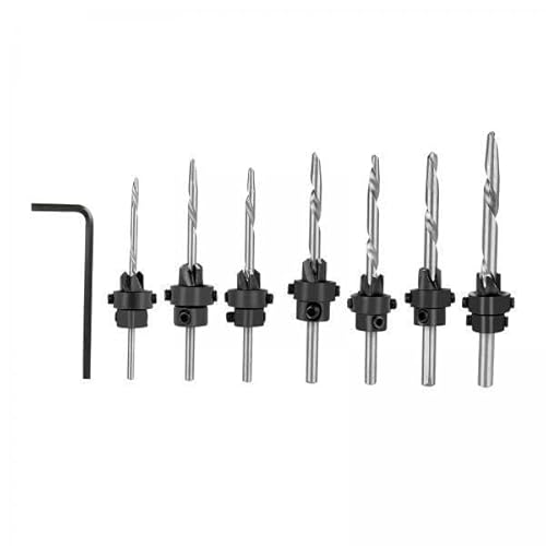 Qianly 3x Senkbohrer Set Holzbearbeitung Schraubenlochbohren Anfasbohrer von Qianly
