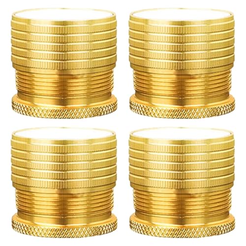 Qianly 4 Verstellbare Möbelbeine, Robuste Beine, Rutschfestes Ersatzmöbelzubehör Aus Metall für Schränke, Sofas, Teetische, Gold von Qianly