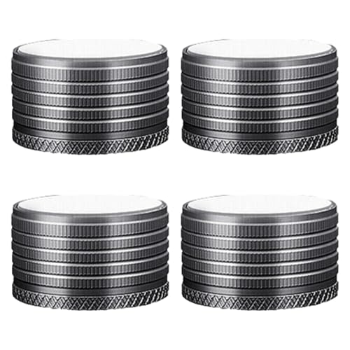 Qianly 4 Verstellbare Möbelbeine, Robuste Beine, Rutschfestes Ersatzmöbelzubehör Aus Metall für Schränke, Sofas, Teetische, Grau von Qianly