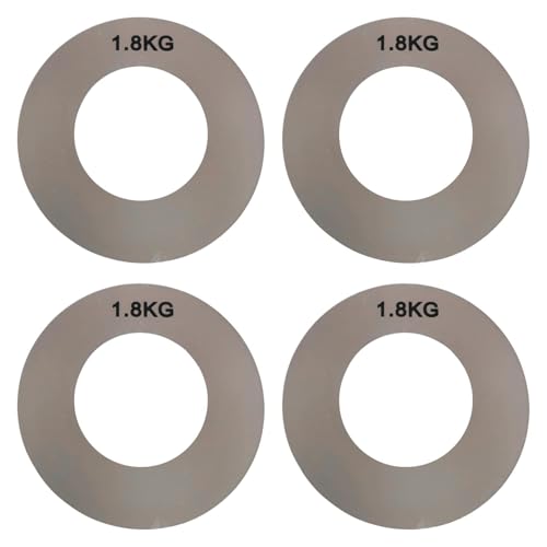 Qianly 4pcs Gewichtsbezeichnungen Gewicht Identifikation Aufkleber Langhantel Gewichtsaufkleber für Fitnessgeräte, 1.8 Kg von Qianly