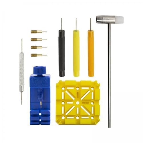 Qianly 4x Uhr Reparatur Werkzeug Kit für Armband Einstellung, 11 Stücke Professionelle Uhr Zurück von Qianly