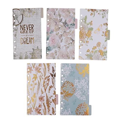 Qianly 5-teiliges Set für Dokumentenordner, Notizheft und Organizer, Design A von Qianly