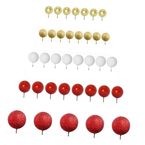 Qianly 50x Kuchen -Top -Bälle Schaumkugeln Mini -Luftballons Kuchen Dekorieren für Geburtstag, Rot Qianly 50x Kuchen -Top -Bälle Schaumkugeln Mini -Luftballons Kuchen Dekorieren für Geburtstag, Rot von Qianly