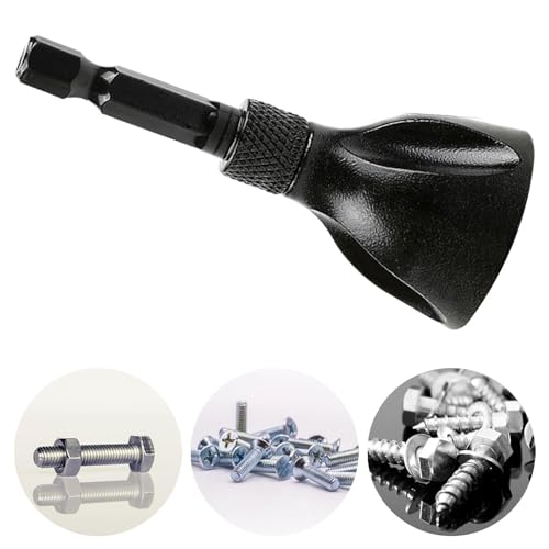 Qianly 6x Gratentfernung, Entgraten, Externes Fasenwerkzeug, Schnellspanner, Anfasen, Entgraten, Bohrer für Aluminium, Kupfer, Saubere Bolzenenden von Qianly