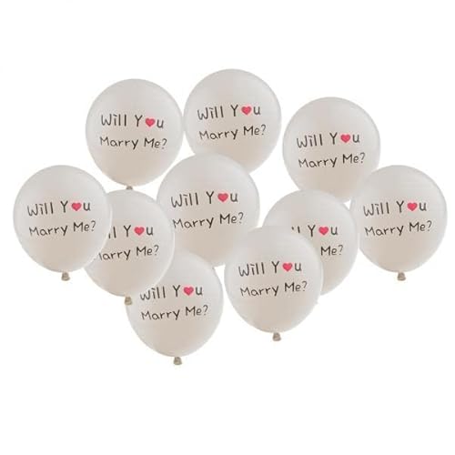 Qianly 6x Willst Du Mich Ballon Heiraten, 12 Zoll Romantische Vorschlag Luftballons, Qianly 6x Willst Du Mich Ballon Heiraten, 12 Zoll Romantische Vorschlag Luftballons, von Qianly