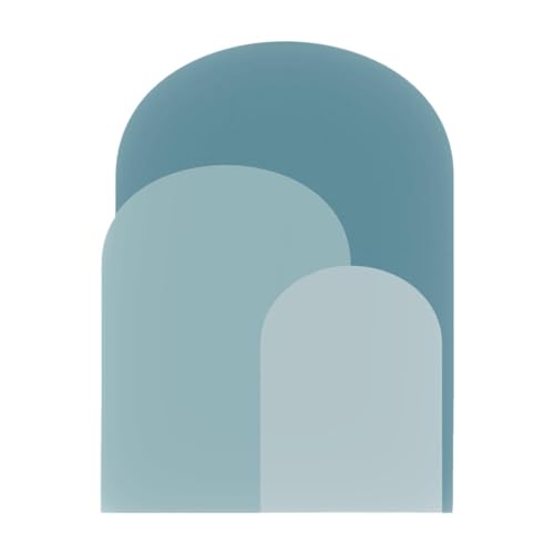 Qianly Arch Aufkleber PVC Tapete Kindergarten Esszimmer Innen Party Raum Zuhause Kunst, Blau von Qianly