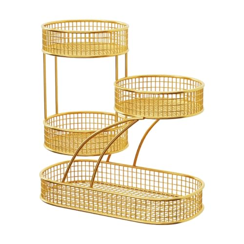 Qianly Aufbewahrungskorb für Obst Und Gemüse Aus Netzstoff für Badezimmer. Multifunktions Aufbewahrungskorb für Obst Und Gemüse, Gold Qianly Aufbewahrungskorb für Obst Und Gemüse Aus Netzstoff für Badezimmer. Multifunktions Aufbewahrungskorb für Obst Und Gemüse, Gold von Qianly