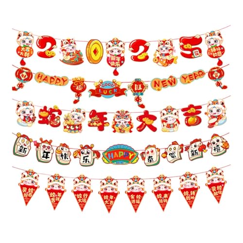 Qianly Banner Zur Feier des Mondjahres für Die Heimdekoration mit Chinesischen Schriftzeichen, Style C Qianly Banner Zur Feier des Mondjahres für Die Heimdekoration mit Chinesischen Schriftzeichen, Style C von Qianly