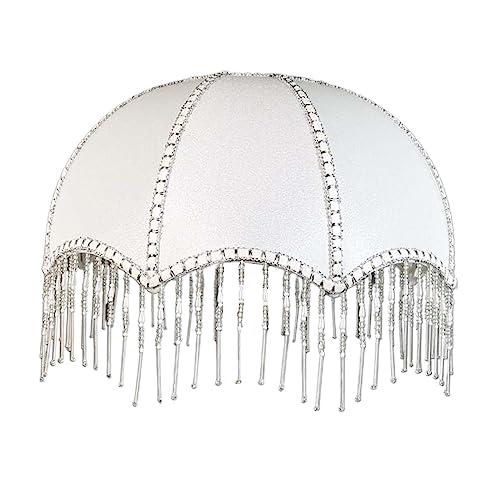 Qianly Ersatz Lampenschirmabdeckung für Tisch in Kuppelform, Passend für E27 Lampen, mit Quaste An Der Unterseite, 30 cm, Gute Verarbeitung, Stabil, Im, Stil a Qianly Ersatz Lampenschirmabdeckung für Tisch in Kuppelform, Passend für E27 Lampen, mit Quaste An Der Unterseite, 30 cm, Gute Verarbeitung, Stabil, Im, Stil a von Qianly