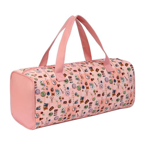 Qianly Garnaufbewahrungstasche Als Garn Tragetasche Und Häkeltasche Leichter Strickbeutel für Die Wollaufbewahrung mit Tragegriff Als Geschenk für Bastler, Schnittmuster von Qianly