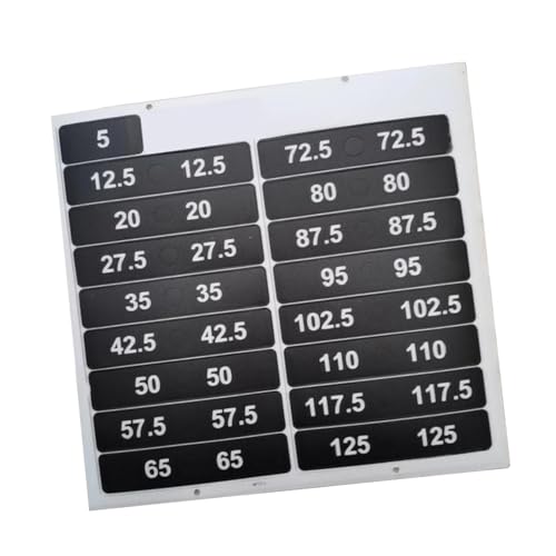 Qianly Gewicht Stack Labels Zahlen Aufkleber für Krafttraining für Sportarten Im Fitnessstudio von Qianly