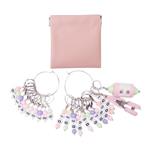 Qianly Häkelmarkierer, Strickzubehör, DIY Werkzeug mit Zähler für Handarbeiten, Silber Qianly Häkelmarkierer, Strickzubehör, DIY Werkzeug mit Zähler für Handarbeiten, Silber von Qianly